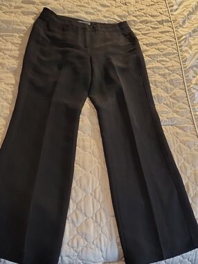 Ann Taylor Black Wide-Leg Dress Pants